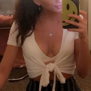 Brandy Melville wrap tie top “one size”